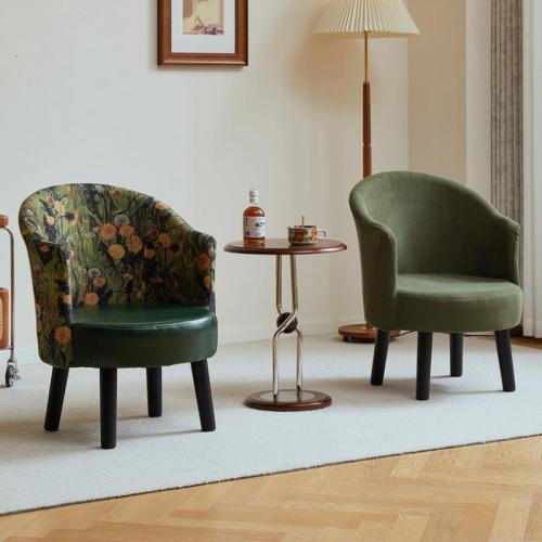 Solid Wood dampproof Casual House Chair hardwearing  & detachable Waxed Leather & Sponge PC