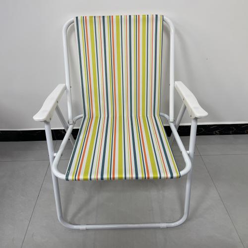 Iron & Oxford Outdoor Foldable Chair portable printed striped PC