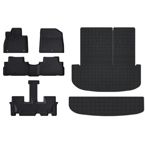Floor Mats for 2020-2025 Hyundai Palisade 7/8 Passenger All Weather Interior Protector Floor Mats