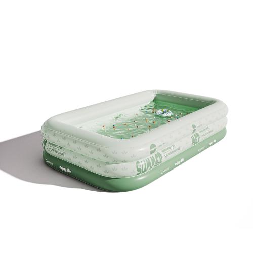 Pvc Aufblasbarer Pool, Gedruckt, Grün,  Stück