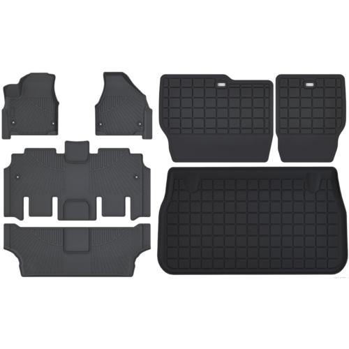 Car Floor Mats&Cargo Mat&Backrest Liners For Chrysler Pacifica 2017-2026 Set