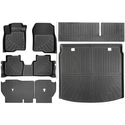 All Weather TPE Floor Mats Cargo Mat Set for Honda CRV 2026 2025 2024 2023 (Include Hybrid) Full Set Mats