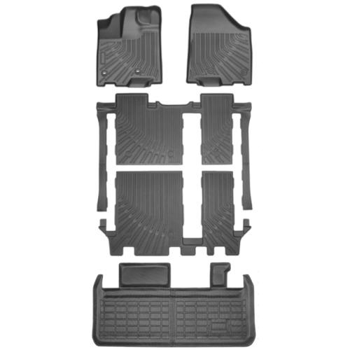 All Weather Heavy Duty TPE Floor Mats for Toyota Sienna 2020-2013 8 Seater