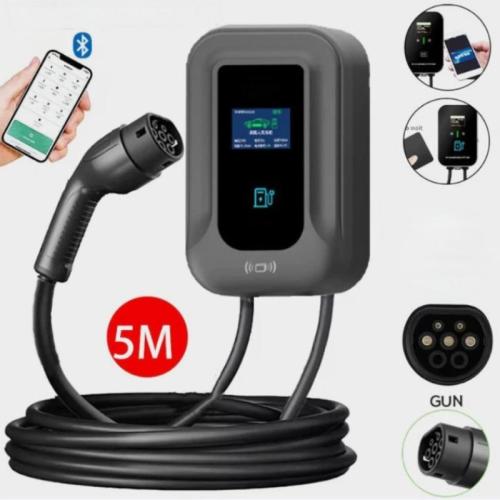2026 New Electric Home Car Charger 7kW EV Wall Box Type 2 Single Phase