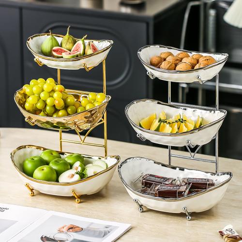 Porcelain & Iron Dried Fruit Plate PC