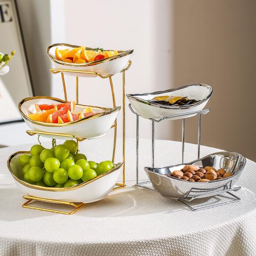 Porcelain & Iron Dried Fruit Plate durable & detachable PC
