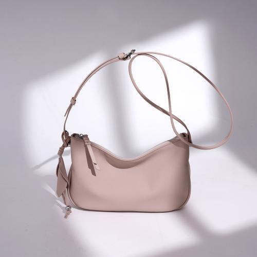 Full Grain Cowhide Leather & Microfiber PU Synthetic Leather Crossbody Bag soft surface Polyester Cotton Solid PC