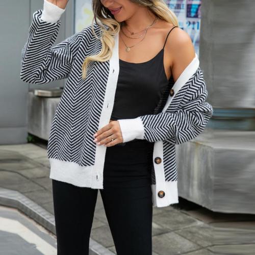 Acryl Vrouwen Cardigan Lappendeken meer kleuren naar keuze stuk