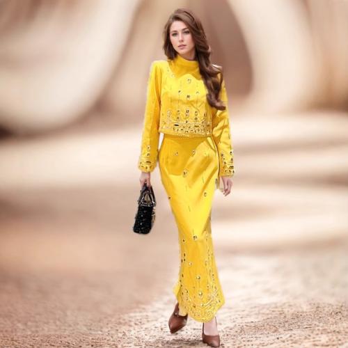 Poliestere Dvoudílná sada šatů Pevné più colori per la scelta Nastavit