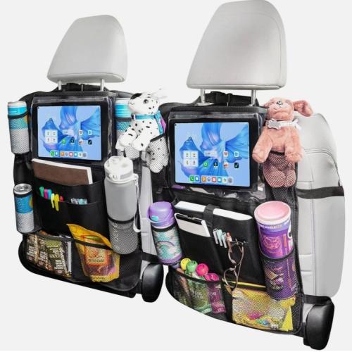 2 Pcs Car Auto Seat Back Multi-Pocket Storage Bag Organizer Holder Travel Hanger