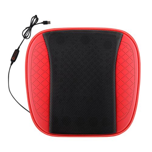 Mesh Fabric & PU Leather & Viscose Car Seat Cushion general & with USB interface & adjustable & breathable PC