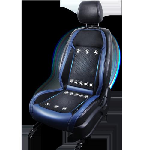 ABS & Polyester Car Seat Cushion general & adjustable & massage & breathable black PC