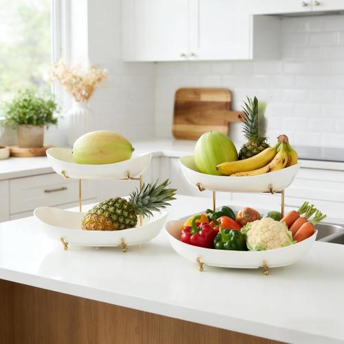 Metal & Porcelain easy cleaning Dried Fruit Plate durable Solid PC