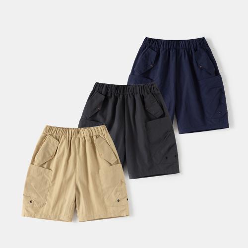 Cotton Boy Capri Pants & with pocket patchwork Solid PC