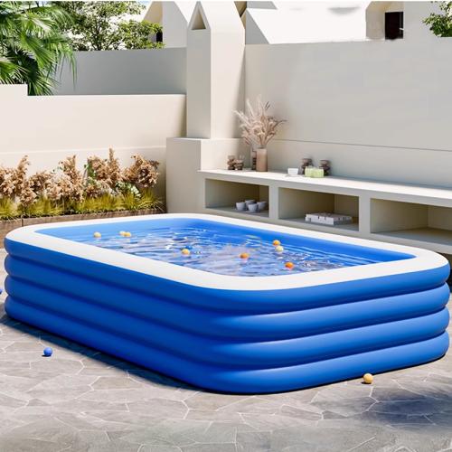 Pvc インフレータブルプール 単色 青と白 一つ