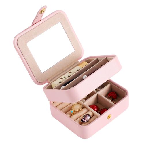 Cuero de la PU Estuche de almacenamiento de joyas, más colores para elegir,  trozo