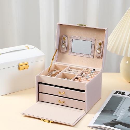 Cuero de la PU Estuche de almacenamiento de joyas, más colores para elegir,  trozo