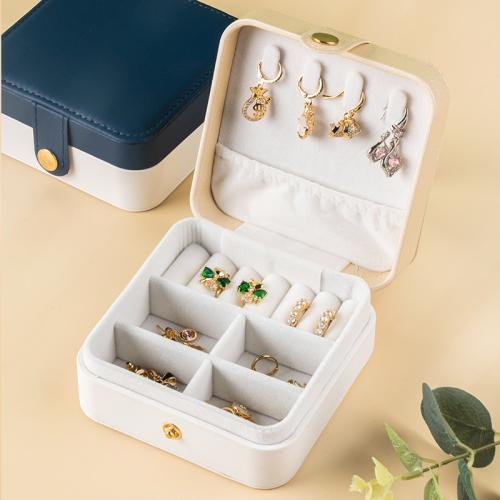 Cuero de la PU Estuche de almacenamiento de joyas, más colores para elegir,  trozo