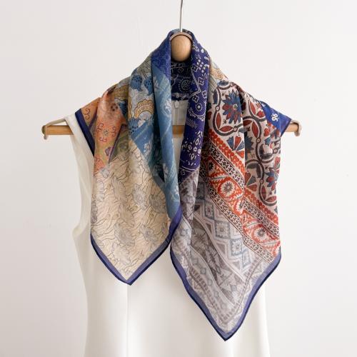 Natural Silk Silk Scarf sun protection printed PC