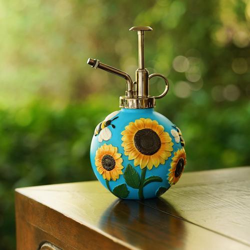 Engineering Plastics & Resin Watering Can floral multi-colored PC