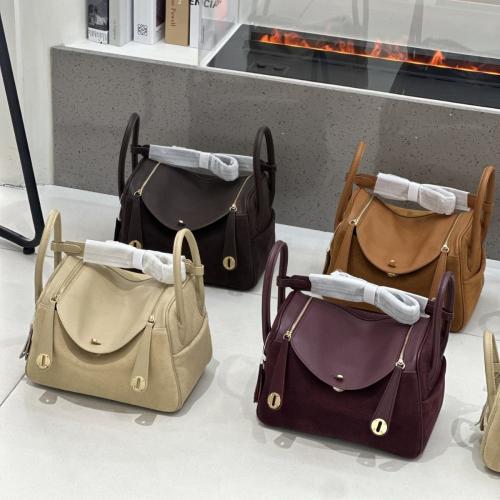 Cowhide Box Bag Handbag frosted Solid PC