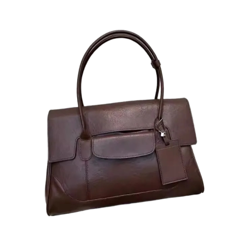 Full Grain Cowhide Leather Tote Bag Handbag Polyester Solid PC