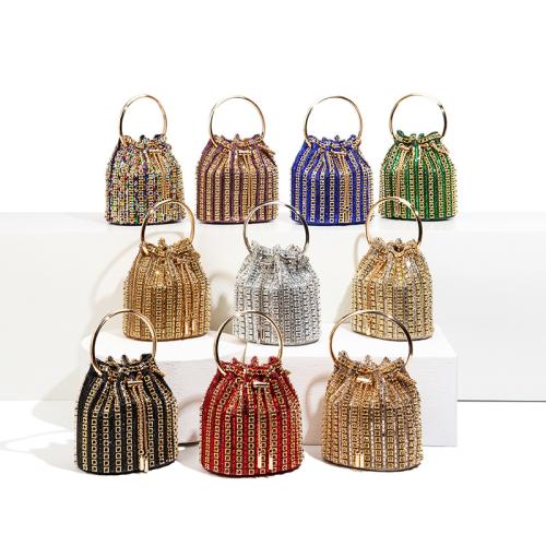 Acrylic Bucket Bag Handbag with chain & with rhinestone Polyester PC