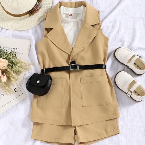 Coton Ensemble de vêtements de fille Débardeur & Gilet & Pantalon plus de couleurs pour le choix Ensemble