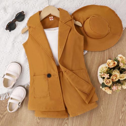 Coton Ensemble de vêtements de fille Hsa & Gilet & Pantalon & camis plus de couleurs pour le choix Ensemble