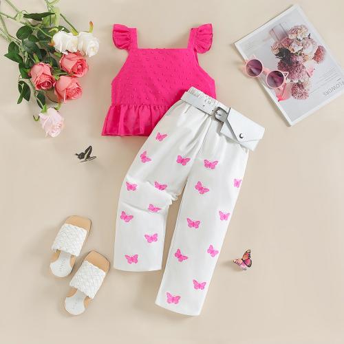 Coton Ensemble de vêtements de fille Pantalon & camis Autres deux couleurs différentes Ensemble