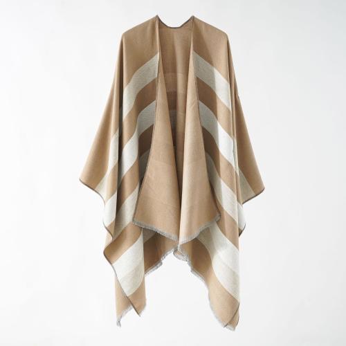 Polyester & Cotton Unisex Scarf can be use as shawl & sun protection & thermal & breathable printed striped PC
