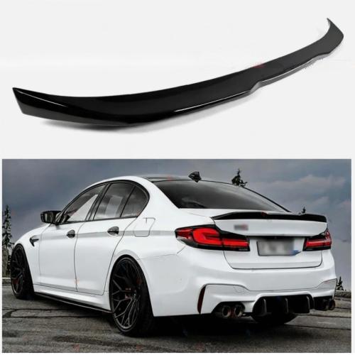 FOR 2017-2023 BMW  G30 530I 540I M550I V STYLE GLOSS BLACK TRUNK SPOILER