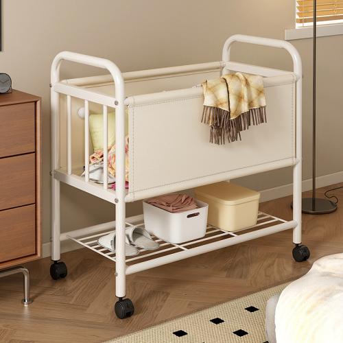 Carbon Steel & PU Leather Multifunction Shelf with caster stoving varnish PC