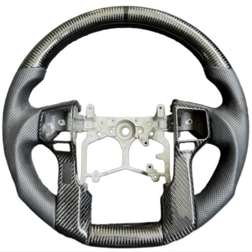 Carbon Fiber Steering Wheel for Toyota Tacoma 4Runner Tundra 2012-2024 with Trim