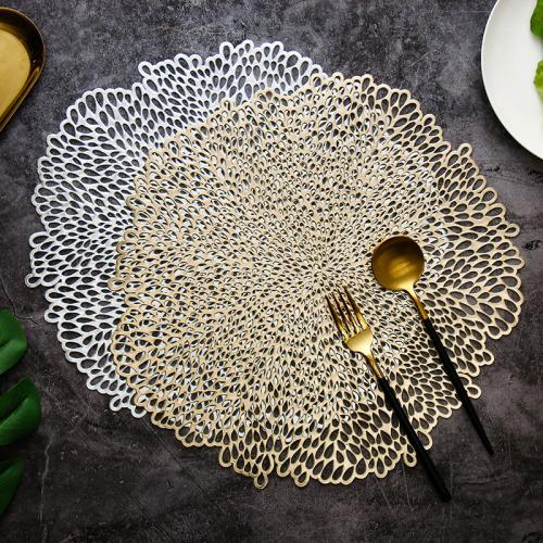PVC thermostability & Waterproof Table Mat hollow Solid PC