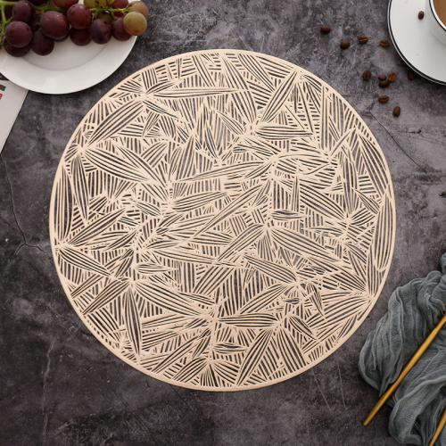 PVC thermostability & Waterproof Table Mat anti-skidding & hollow Solid PC