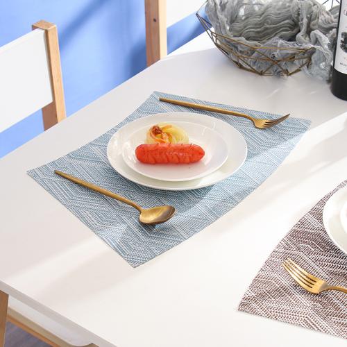 PVC thermostability & easy cleaning Table Mat durable & waterproof Solid PC