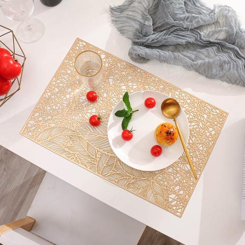 PVC thermostability Table Mat waterproof & hollow Solid PC