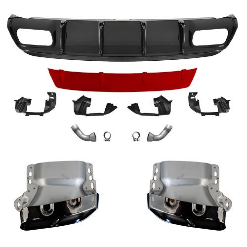 For Mercedes-Benz A-Class 13-18 W176 Upgrade A45 Rear Bumper Diffuser