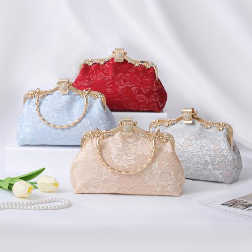 Lace & Polyester Shell Shape Clutch Bag soft surface flower shape PC