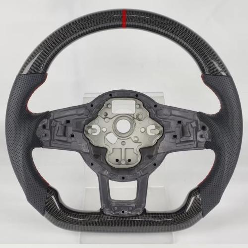 Real Carbon Fiber Steering Wheel For Volkswagen Golf 7 7.5 GTI GTD GTE 2013-2020