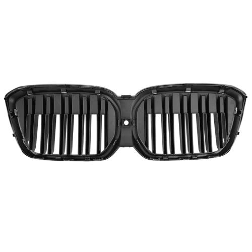 Fits For BMW iX3 G08 2021+ Dual Slat Kidney Grilles Gloss Black