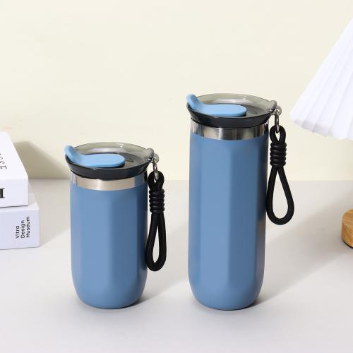 304 Stainless Steel Vacuum Bottle 6-12 hour heat preservation & portable Polypropylene-PP & Silicone Solid PC