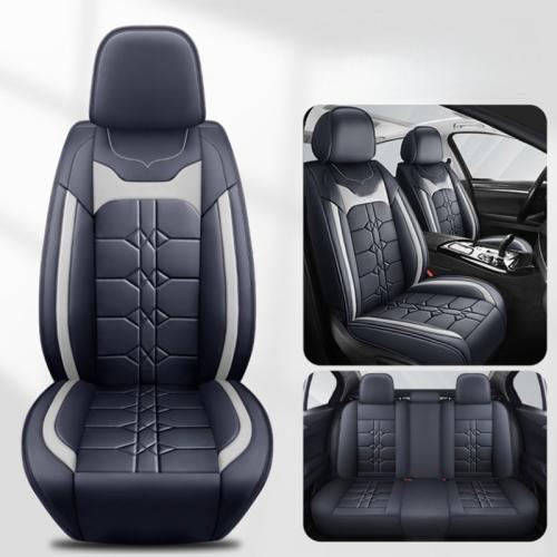 PU Leather Car Seat Cushion grey and black PC