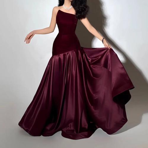 Polyester Mermaid Long Evening Dress irregular patchwork PC