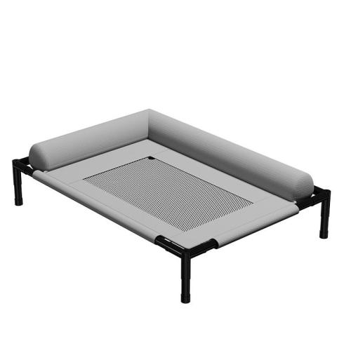 Flannelette & PU Leather Pet Bed & breathable Iron PC