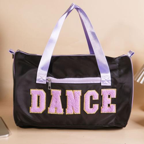 Nylon Handbag large capacity & attached with hanging strap & waterproof Polyester letter PC