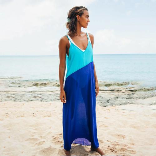 Chiffon Plážové šaty Patchwork Pevné più colori per la scelta kus