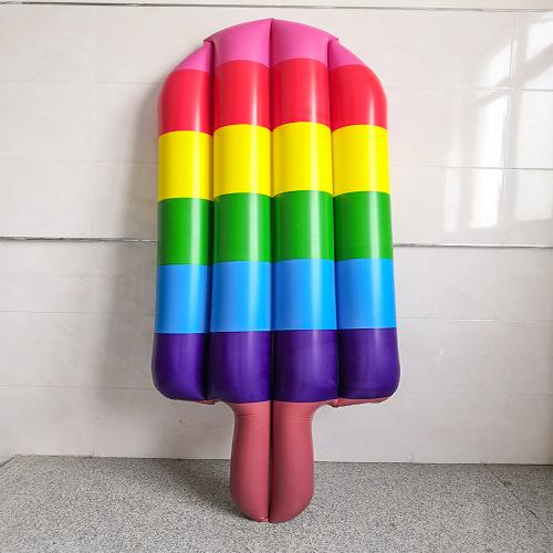PVC Inflatable Floating Bed printed ice cream multi-colored PC