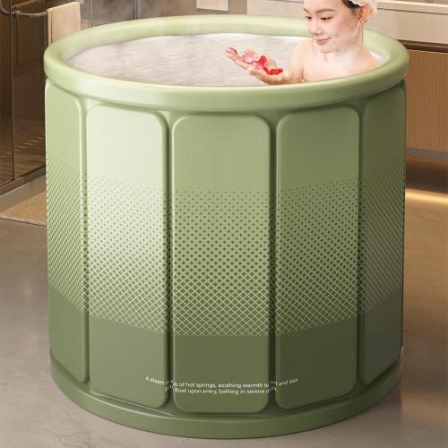 Coton perle & Pvc & Oxford Baignoire pliante Lettre Vert pièce